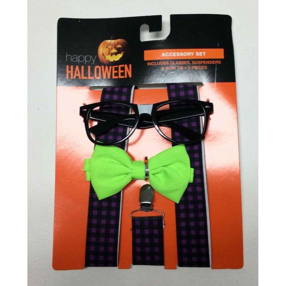 Adult Nerd Geek Squad Dork Dress Up Kit Halloween Costume Accessory Set